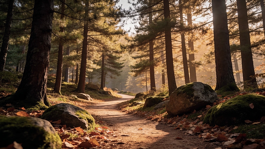 Forest path representing business continuity and key person life insurance planning